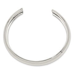 Sterling Silver 9mm Cuff Bangle QB319