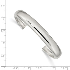 Sterling Silver 9mm Cuff Bangle QB319