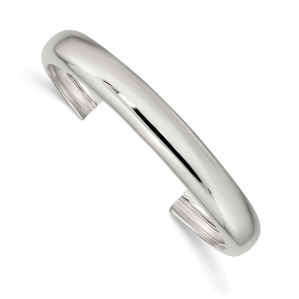 Sterling Silver 9mm Cuff Bangle QB319