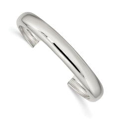 Sterling Silver 9mm Cuff Bangle QB319