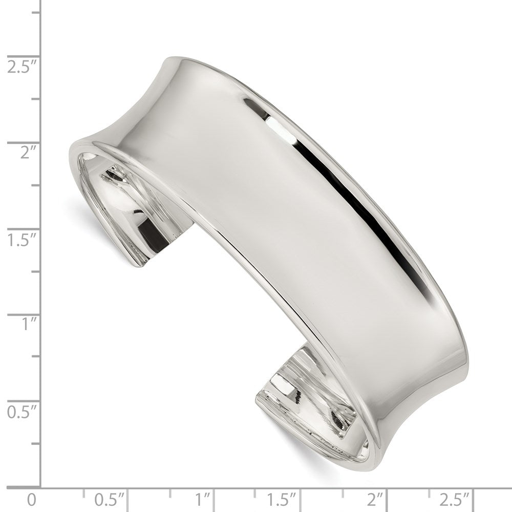 Sterling Silver 20mm Cuff Bangle Bracelet QB335