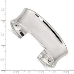 Sterling Silver 20mm Cuff Bangle Bracelet QB335