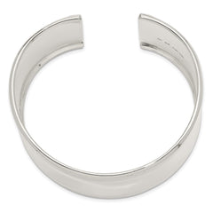 Sterling Silver 30mm Cuff Bangle Bracelet QB336