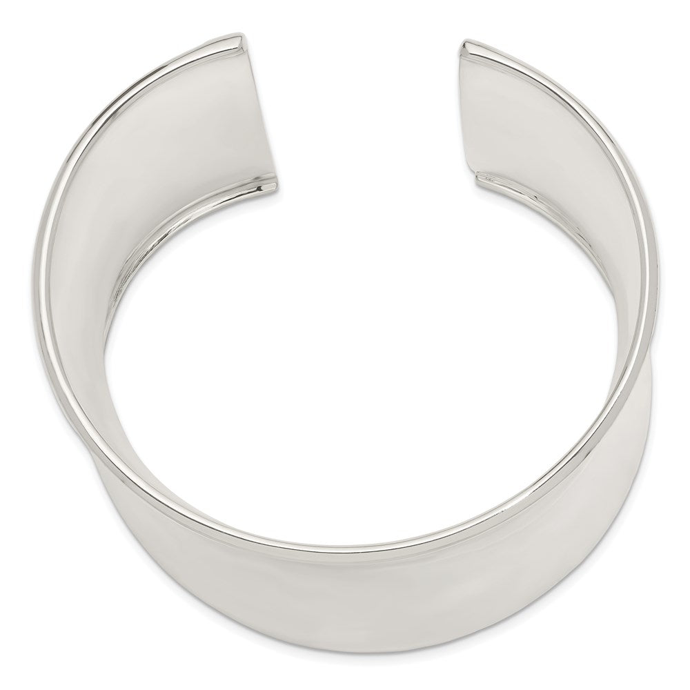 Sterling Silver 50mm Cuff Bangle Bracelet QB338