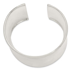 Sterling Silver 50mm Cuff Bangle Bracelet QB338