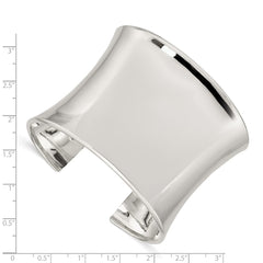 Sterling Silver 50mm Cuff Bangle Bracelet QB338