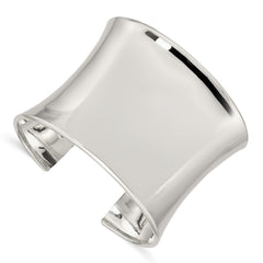 Sterling Silver 50mm Cuff Bangle Bracelet QB338