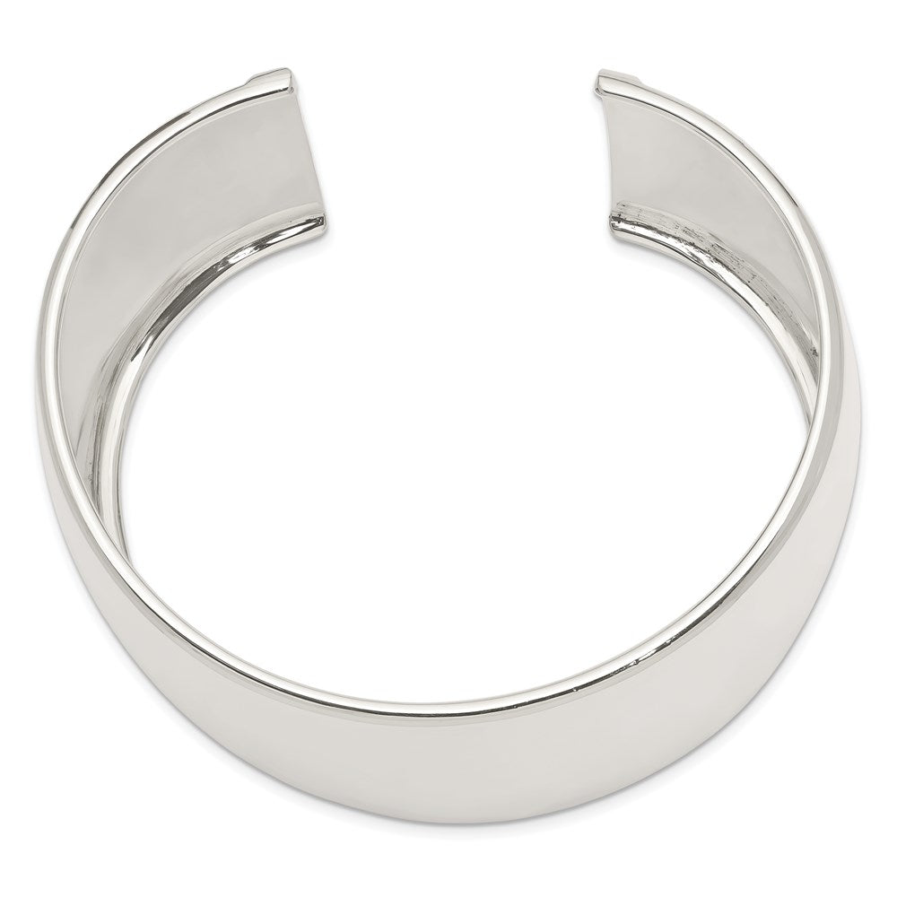 Sterling Silver 40mm Cuff Bangle Bracelet QB340
