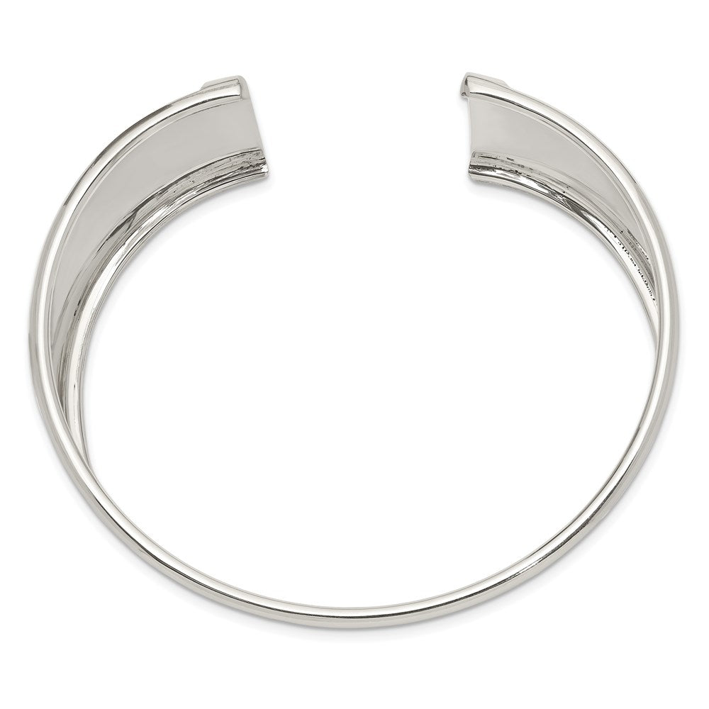 Sterling Silver 30mm Cuff Bangle Bracelet QB341