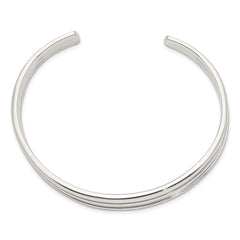 Sterling Silver Cuff Bangle Bracelet QB369
