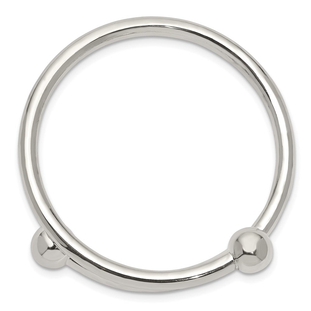 Sterling Silver Polished Flexible Baby Bangle Bracelet QB430