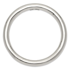 Sterling Silver 8mm Slip-on Tube Bangle QB431