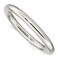 Sterling Silver 8mm Slip-on Tube Bangle QB431