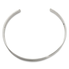 Sterling Silver Polished Cuff Bangle QB519