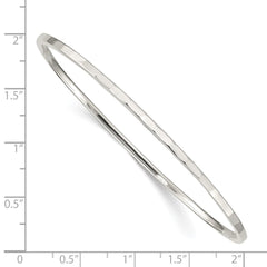 Sterling Silver Hammered Slip-on Bangle QB550