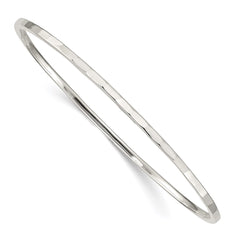 Sterling Silver Hammered Slip-on Bangle QB550