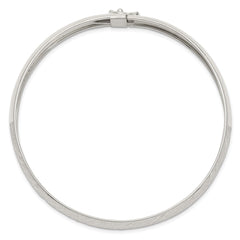 Sterling Silver 10.5mm Polished D/C Flexible Bangle QB591