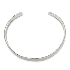 Sterling Silver Concave Cuff Bangle QB760
