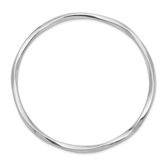 Sterling Silver Rhodium-plated 3.50mm Bangle QB894