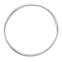 Sterling Silver Rhodium-plated 2.25mm Bangle QB895