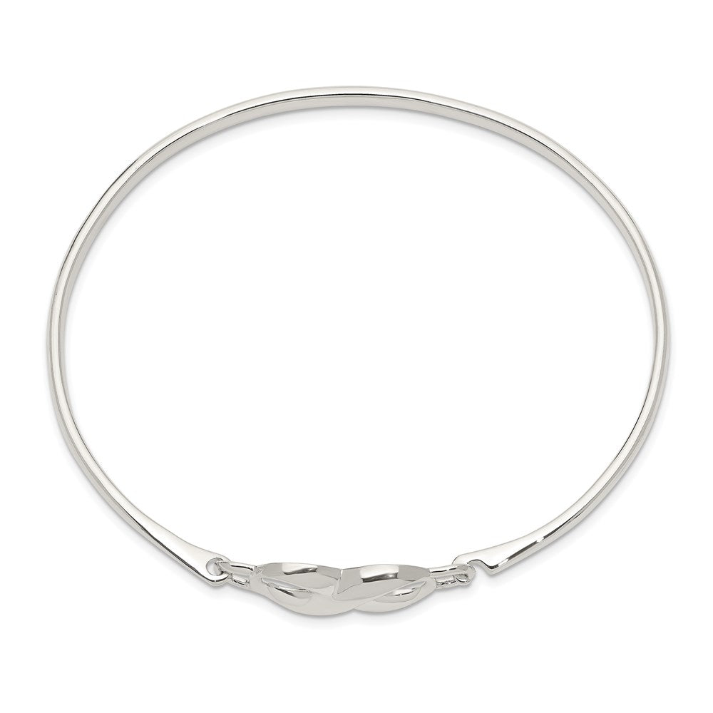 Sterling Silver Infinity Bangle QB914