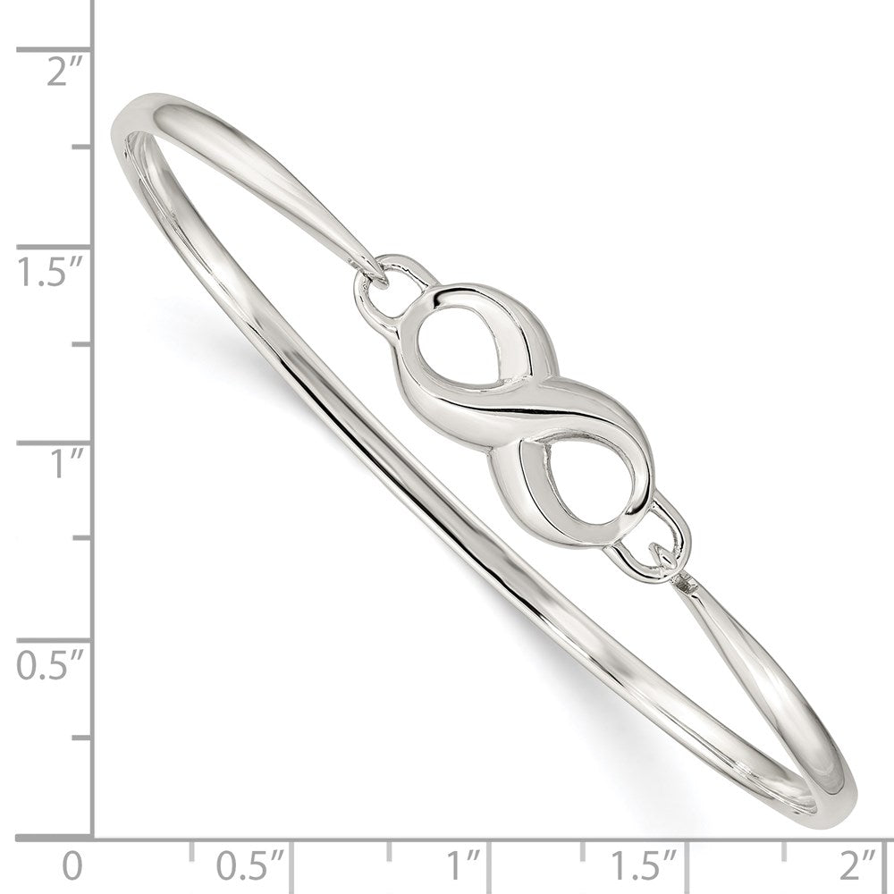Sterling Silver Infinity Bangle QB914