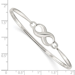 Sterling Silver Infinity Bangle QB914