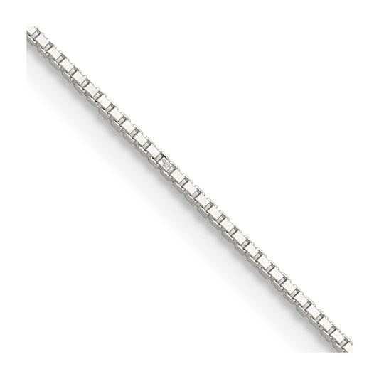 Sterling Silver .8mm 8 Sided Diamond-cut Box ChainQBR015