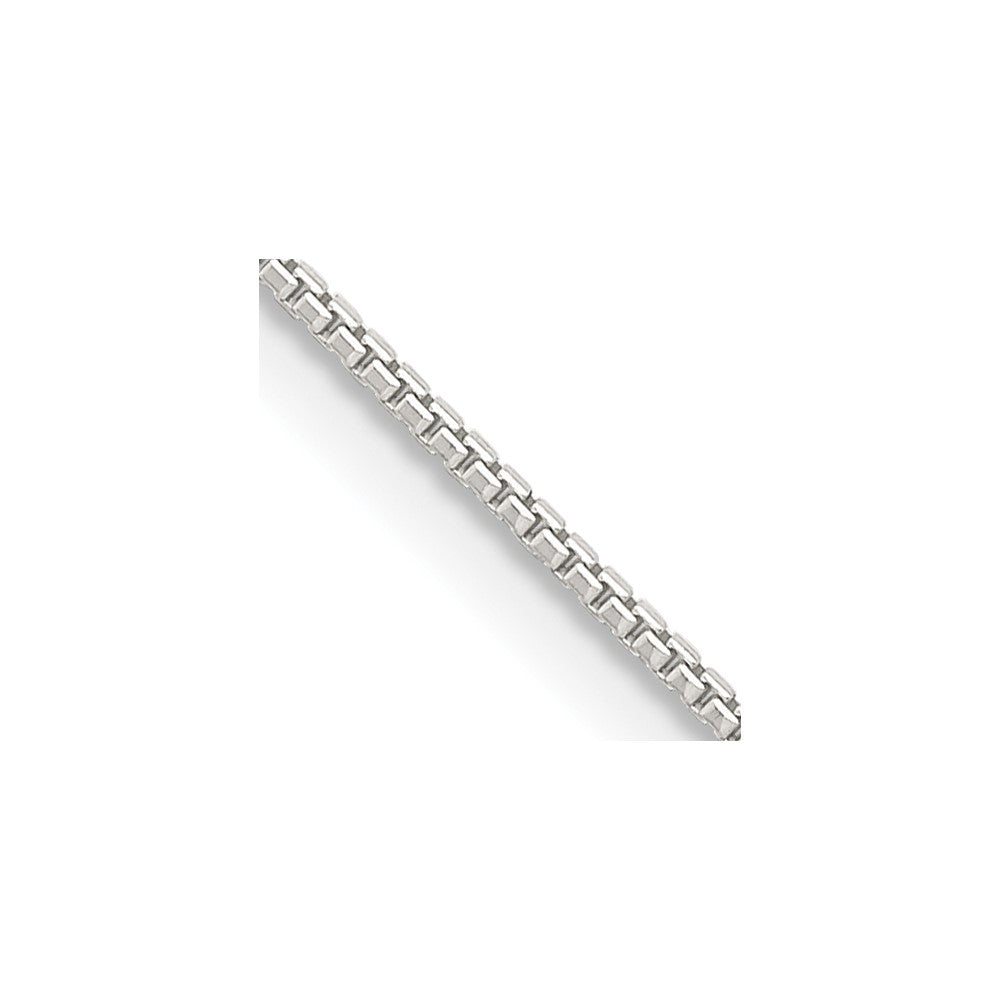 Sterling Silver 1mm 8 Sided Diamond-cut Box ChainQBR019