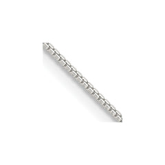 Sterling Silver 1mm 8 Sided Diamond-cut Box ChainQBR019