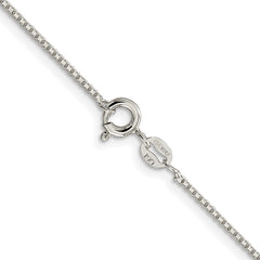 Sterling Silver Rhodium-plated 1.15mm 8 Sided Diamond-cut Box ChainQBR022R