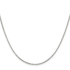 Sterling Silver 1.25mm 8 Sided Diamond-cut Box ChainQBR024