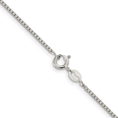 Sterling Silver 1.25mm 8 Sided Diamond-cut Box ChainQBR024