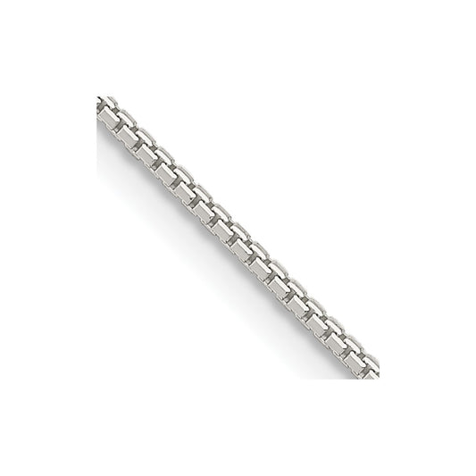 Sterling Silver 1.5mm 8 Sided Diamond-cut Box ChainQBR028