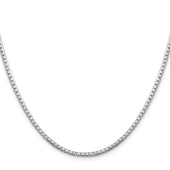 Sterling Silver 2mm 8 Sided Diamond-cut Box ChainQBR040