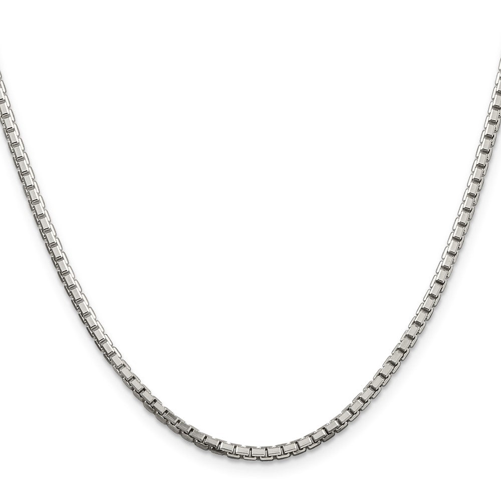 Sterling Silver 2.5mm 8 Sided Diamond-cut Box ChainQBR050