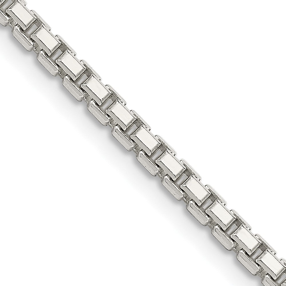 Sterling Silver 2.5mm 8 Sided Diamond-cut Box ChainQBR050