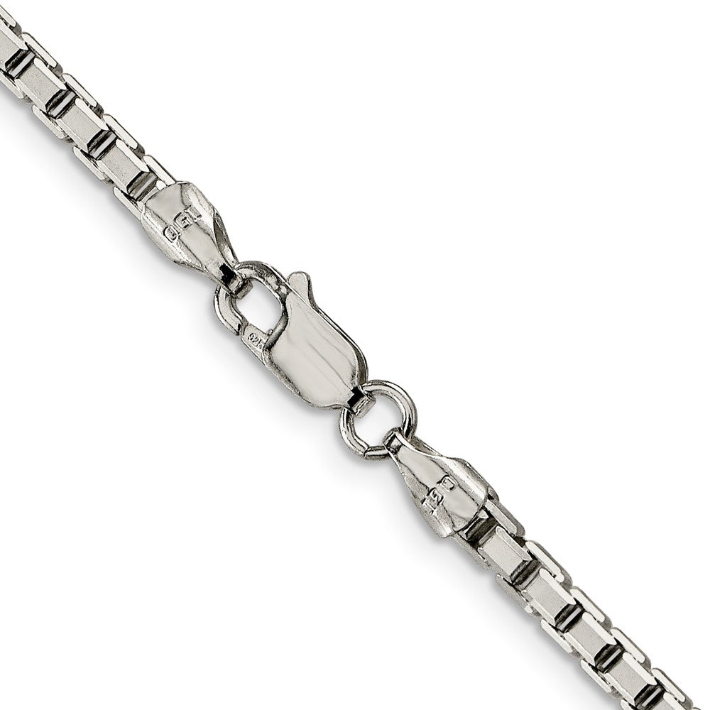Sterling Silver 2.9mm 8 Sided Diamond-cut Box ChainQBR057