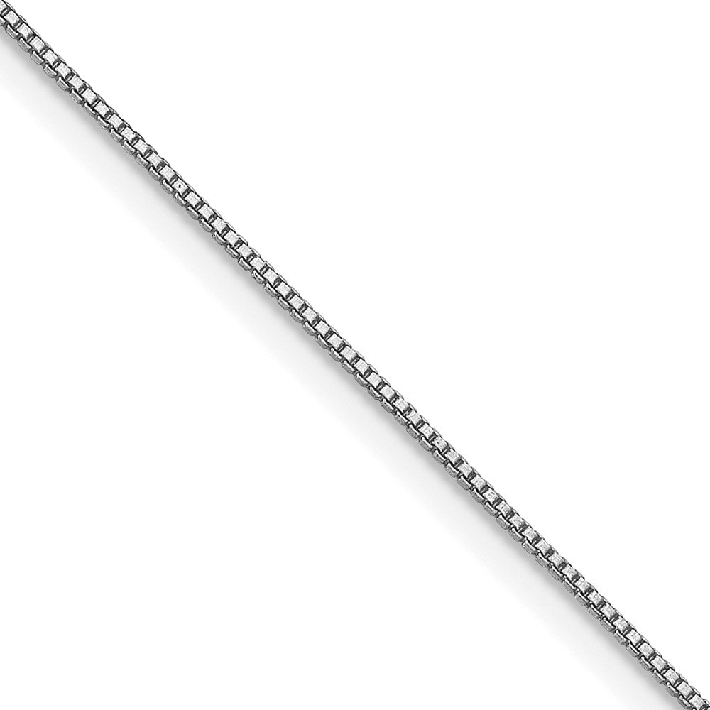 Sterling Silver Rhodium-plated .6mm Box ChainQBX012R