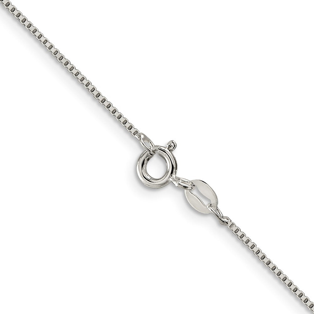 Sterling Silver Rhodium-plated .9mm Box ChainQBX019R