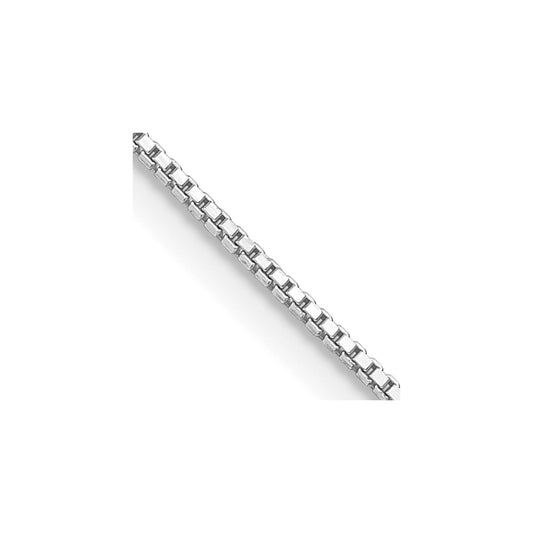 Sterling Silver Rhodium-plated .9mm Box ChainQBX019R