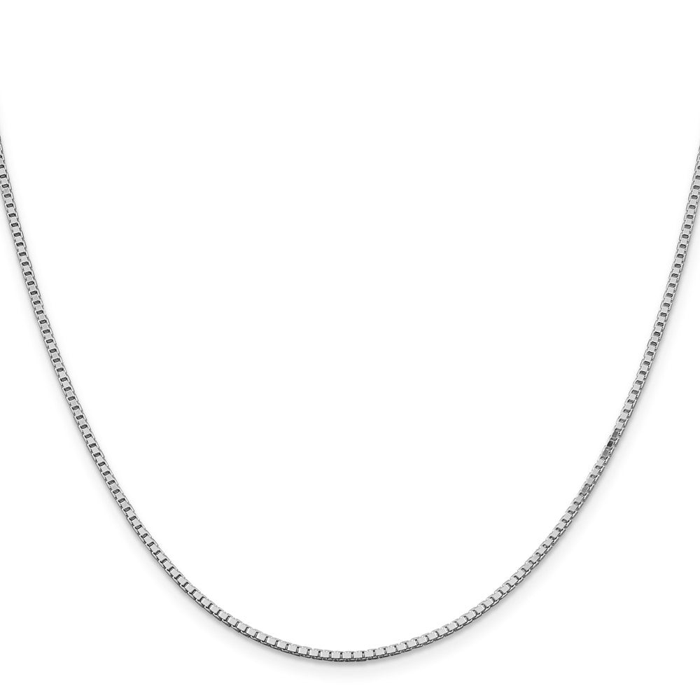 Sterling Silver Rhodium-plated 1.5mm Box ChainQBX028R