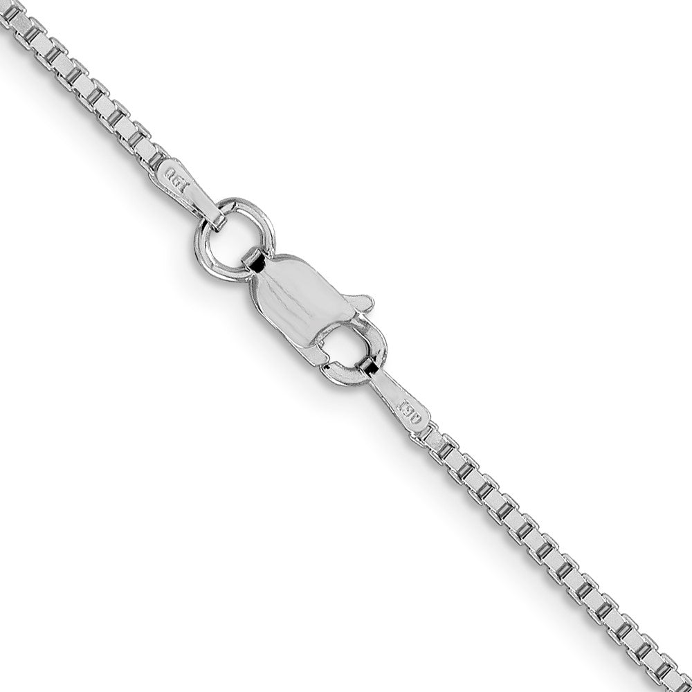 Sterling Silver Rhodium-plated 1.5mm Box ChainQBX028R
