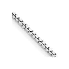 Sterling Silver Rhodium-plated 1.5mm Box ChainQBX028R