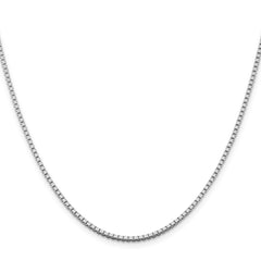 Sterling Silver Rhodium-plated 1.75mm Box ChainQBX035R