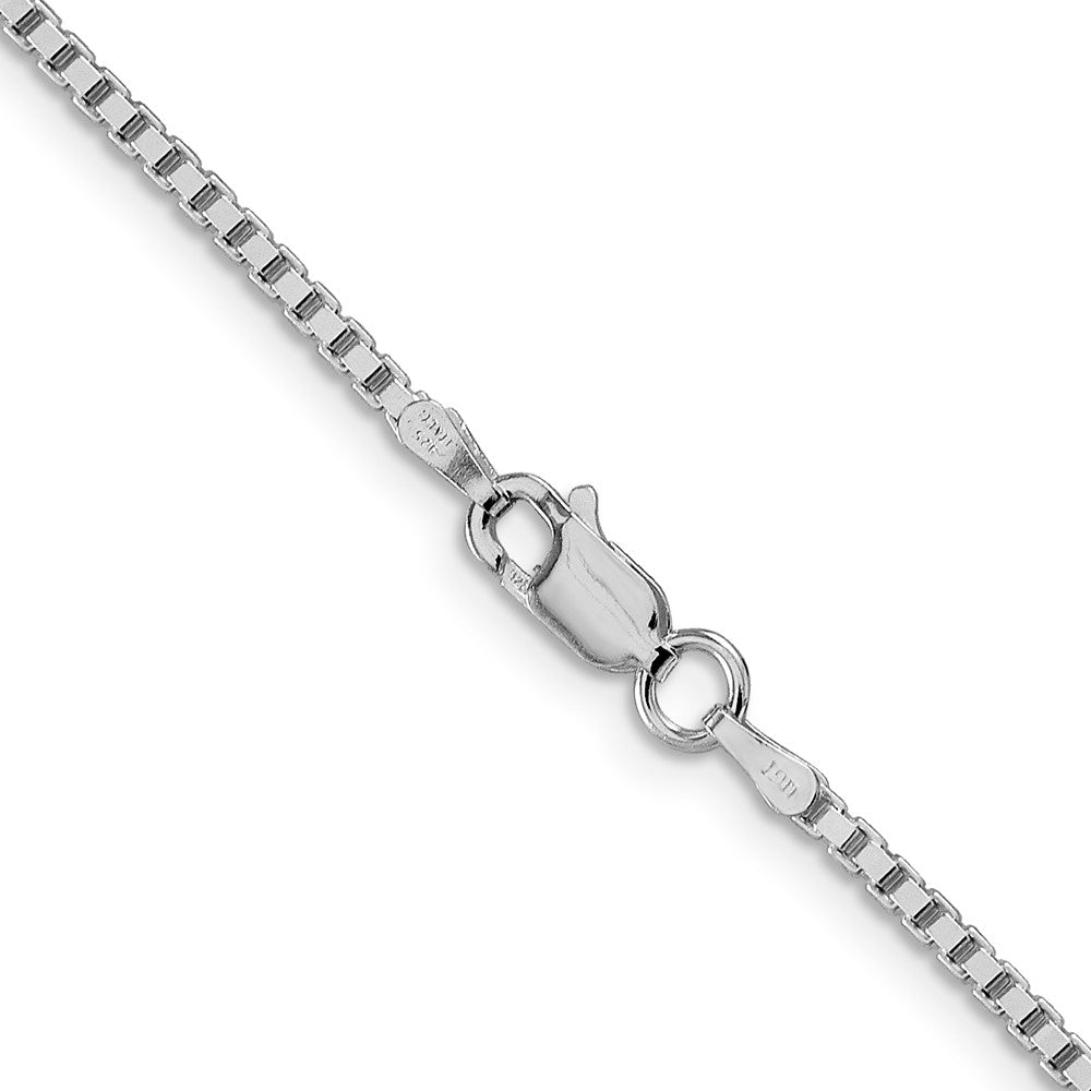 Sterling Silver Rhodium-plated 1.75mm Box ChainQBX035R