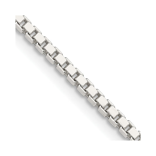 Sterling Silver 1.9mm Box ChainQBX037