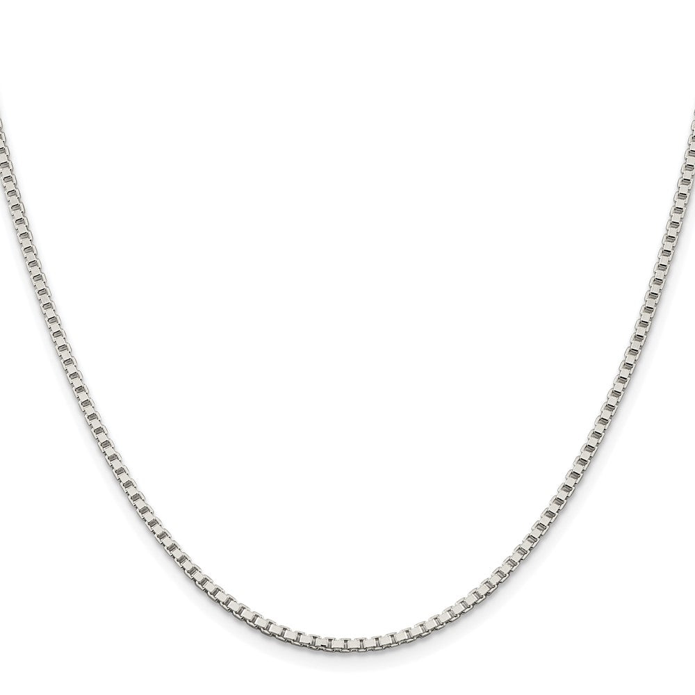 Sterling Silver Rhodium-plated 2mm Box ChainQBX040R