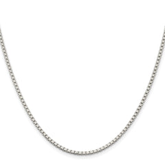 Sterling Silver Rhodium-plated 2mm Box ChainQBX040R