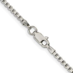 Sterling Silver Rhodium-plated 2mm Box ChainQBX040R